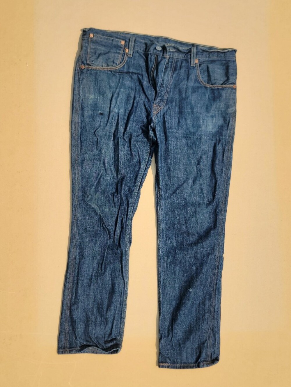 Levi's Men's Dark Blue Straight-Leg Jeans 511 38x30